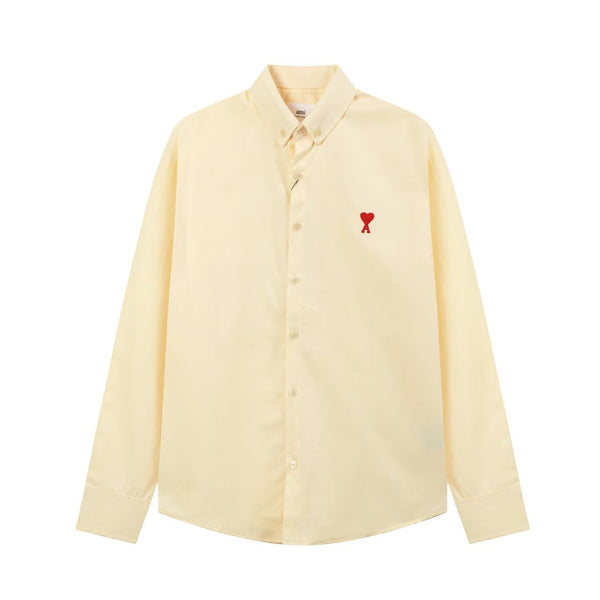 Premium Small A Heart Button Down Shirt