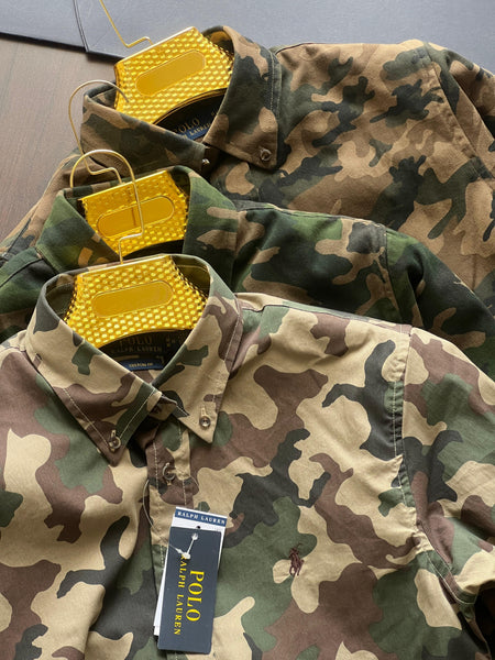 Premium Camouflage Button-Down Shirts  Military-Inspired Collection