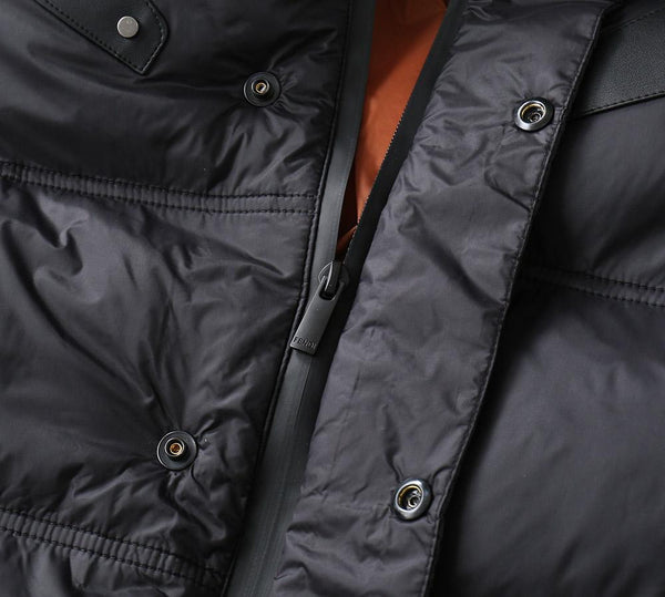 Luxury Black Puffer Jacket with Hood – Winter Streetwear Style