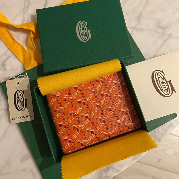 Luxury Orange Monogram Wallet