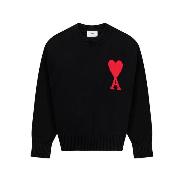 Luxurious Branded Black Pullover with Brand Heart Logo