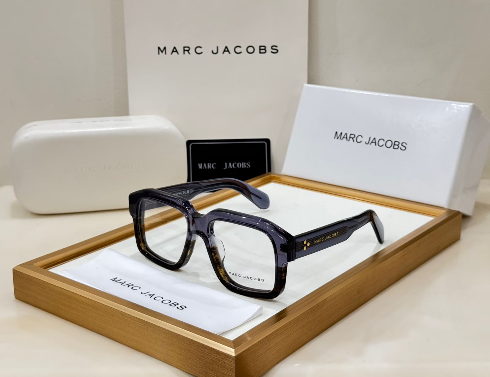 Designer Eyeglasses  Bold Square Frame