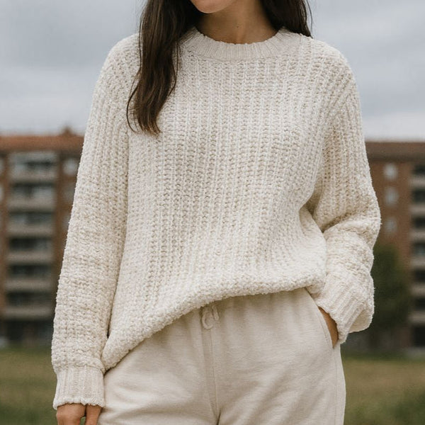 Imported Cozy  Textured Knit Sweater for Women