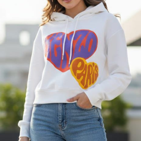 Luxury Collection  Graphic Heart Hoodie