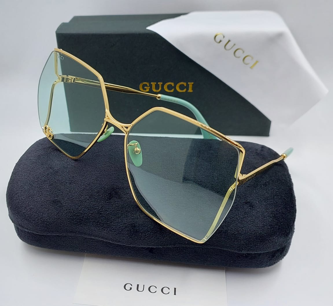 Oversized Geometric Sunglasses  Luxury Gold & Silver Frame Collection