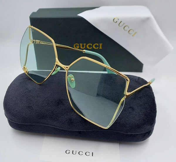 Oversized Geometric Sunglasses  Luxury Gold & Silver Frame Collection