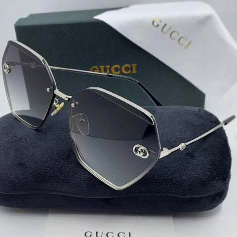 Oversized Geometric Sunglasses  Luxury Gold & Silver Frame Collection