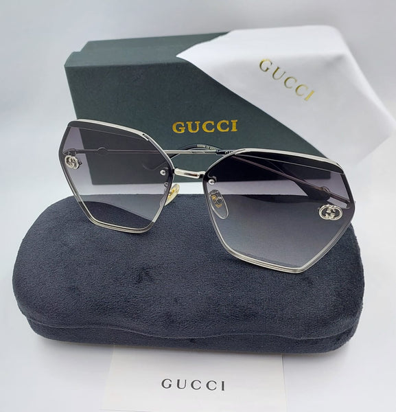 Oversized Geometric Sunglasses  Luxury Gold & Silver Frame Collection