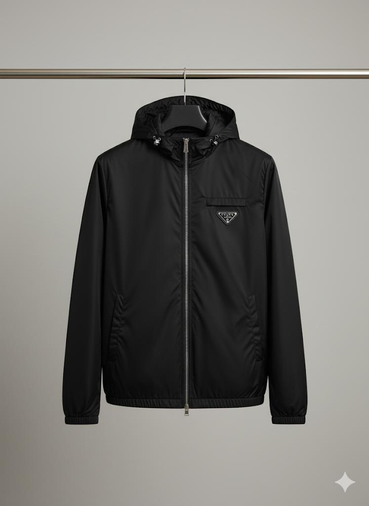 Re-Nylon Hooded Blouson Jacket