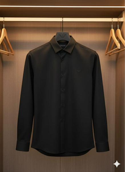 Luxury Long Sleeve Logo Shirt – Classic Elegance