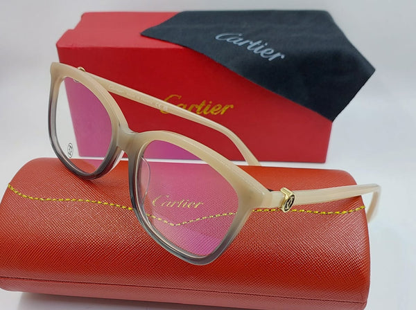 Luxury Full-Rim Eyeglass Frame with Gold Detailing & Signature Case