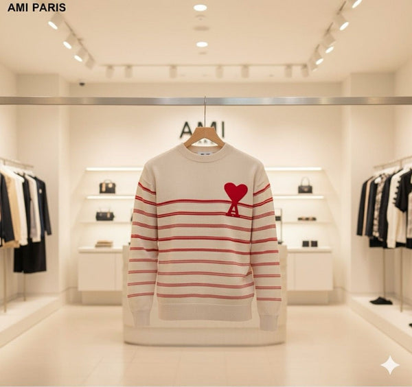 Stylish Stripe Design Sweater