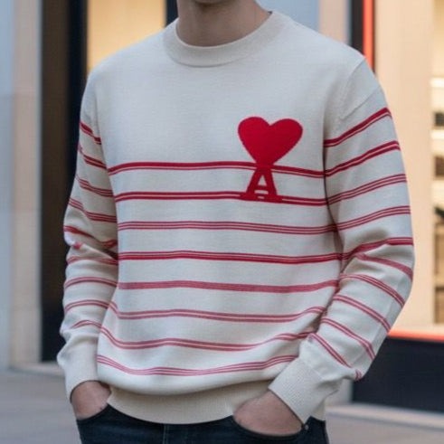 Stylish Stripe Design Sweater
