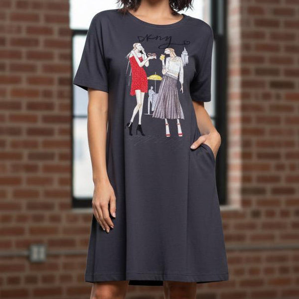 Luxury Women's Graphic Midi Dress