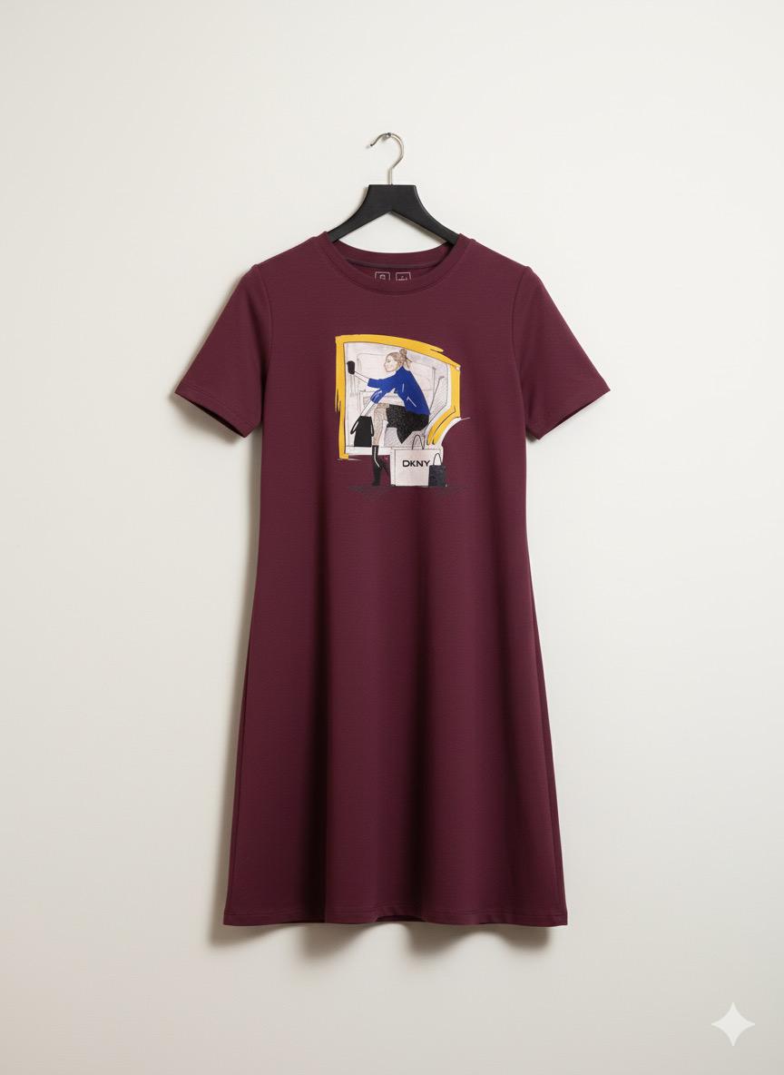 Luxury Women's Graphic Midi Dress