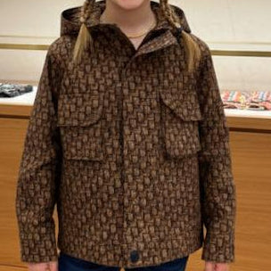 Stylish Designer Monogram Jacket for Kids Casual Luxury Look
