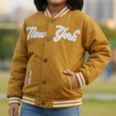 Trendy Mustard Jacket for Kids Cozy Winter Style
