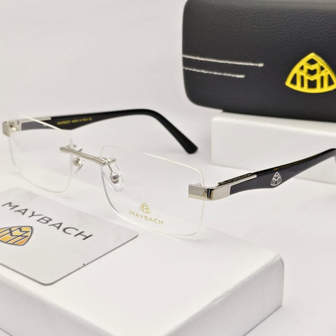 Exclusive Branded Rectangular Shape Rimless  Frame
