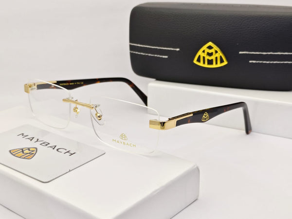 Exclusive Branded Rectangular Shape Rimless  Frame