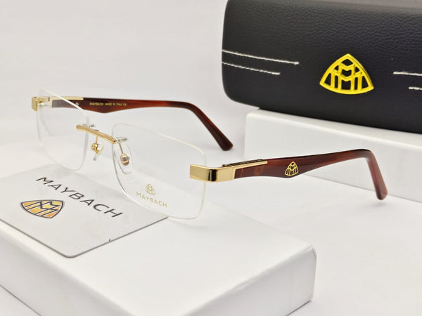 Exclusive Branded Rectangular Shape Rimless  Frame