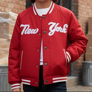 Trendy Red Jacket for Kids Cozy Winter Style