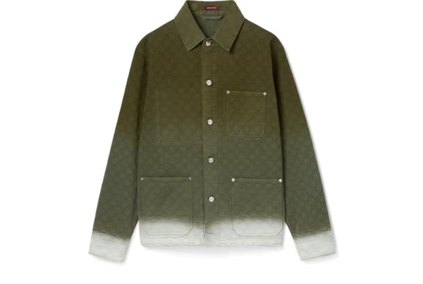 Bleached GG cotton Denim Jacquard Shirt