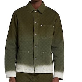 Bleached GG cotton Denim Jacquard Shirt