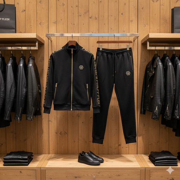 Luxury Branded Embellished Logo  Track-Set