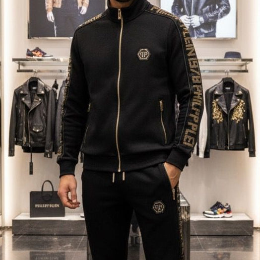 Luxury Branded Embellished Logo  Track-Set