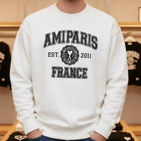 Premium  White Branded Pullover