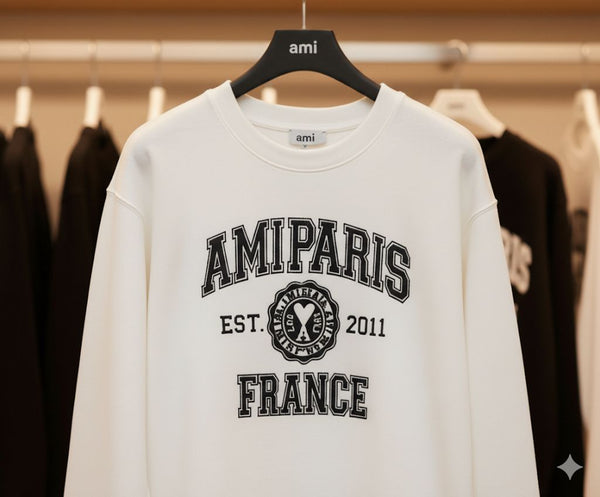 Premium  White Branded Pullover