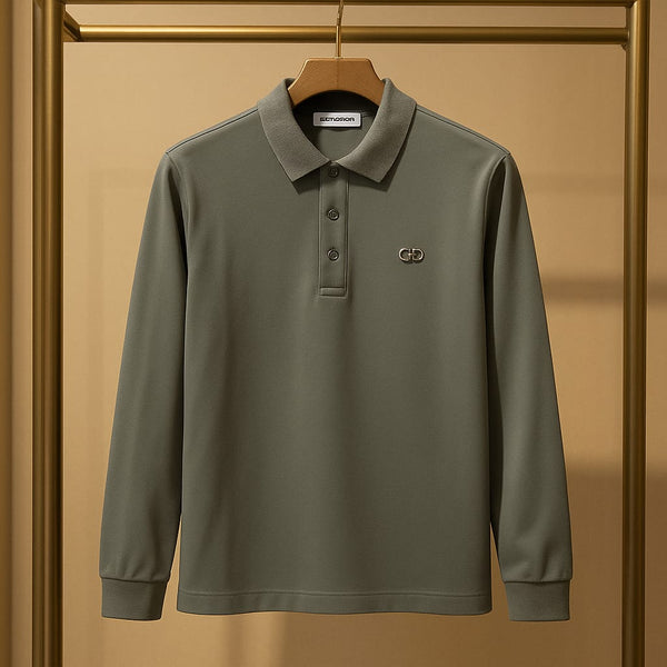 Branded  Polo Collar Full Sleeve T-shirt