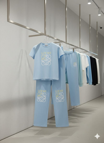 Sky Blue Luxury Co-ord Set Effortless Elegance in Comfort