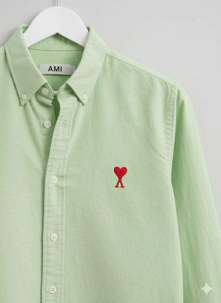Exclusive Embroidered  Logo Button Dorn Collar Branded Shirt