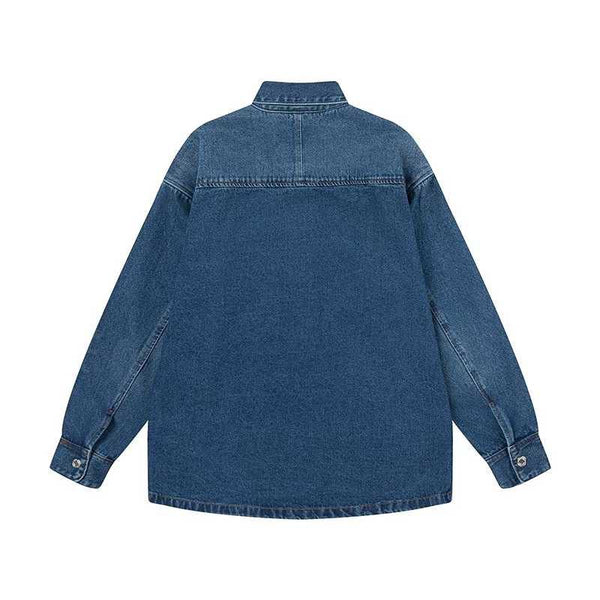Premium Initial Brand Logo denim Shirt