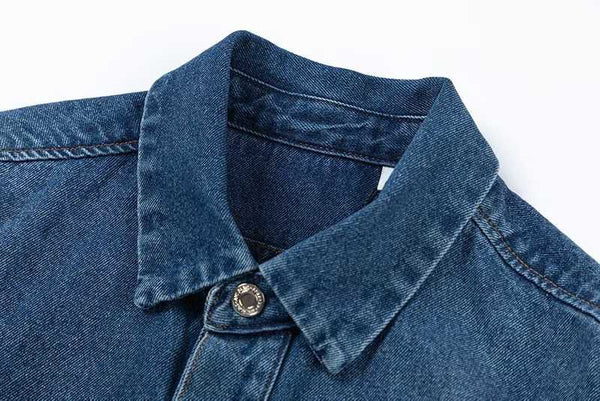 Premium Initial Brand Logo denim Shirt