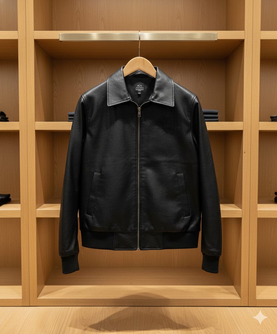 Elegant  Premium Zip-Up Leather Jacket