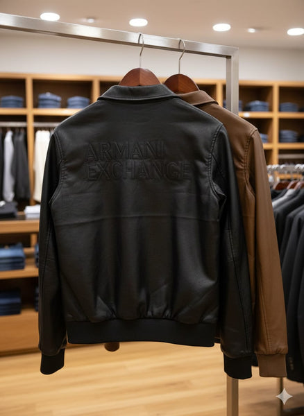 Elegant  Premium Zip-Up Leather Jacket