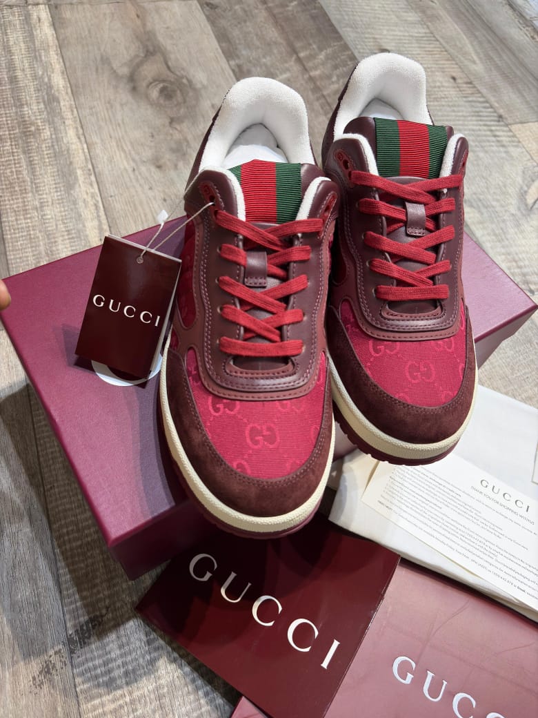 Premium Monogram-Embossed Sneakers