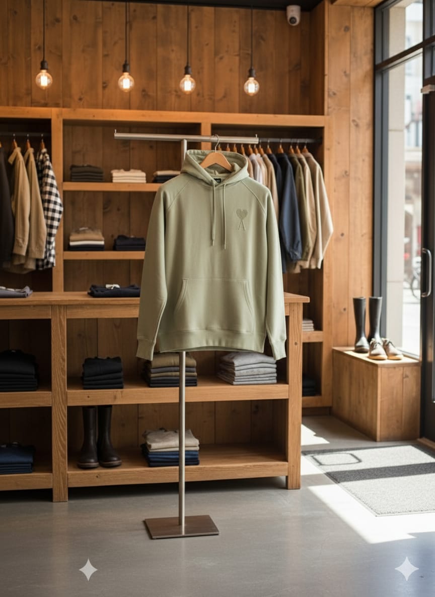 Luxury Imported  Heart  Logo Hoodie