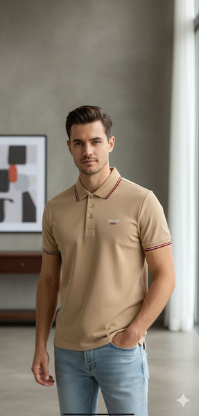 Classic Beige Polo T-Shirt