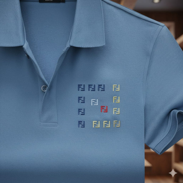 Premium Square Embroidered Logo Polo T-shirt