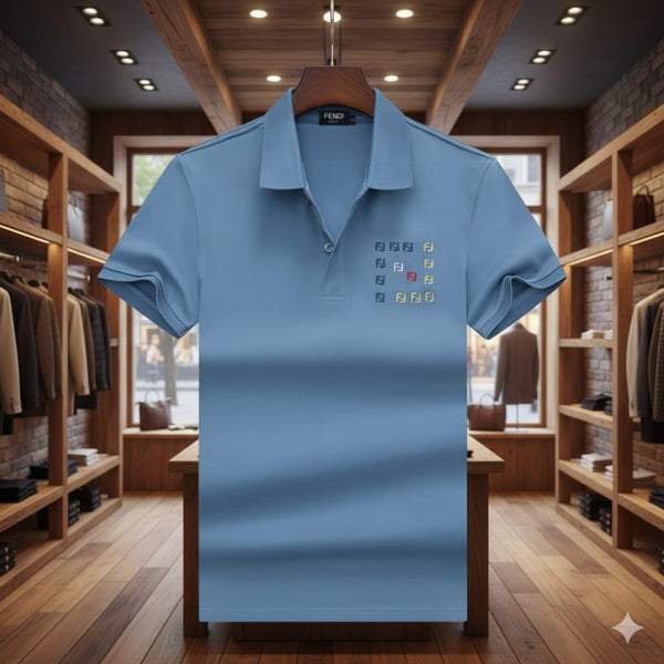 Premium Square Embroidered Logo Polo T-shirt