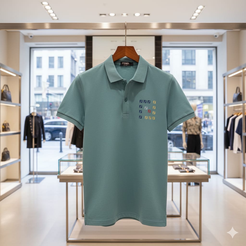 Premium Square Embroidered Logo Polo T-shirt