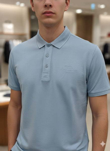 Premium Embroidered Logo Polo T-shirt