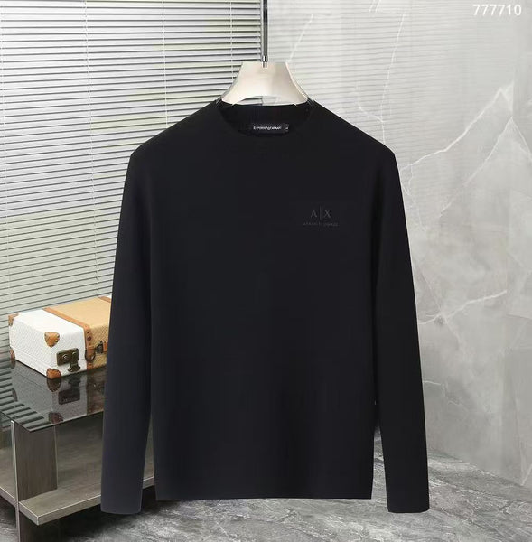 Luxury Design  Solid Pullover With Embroidered Logo