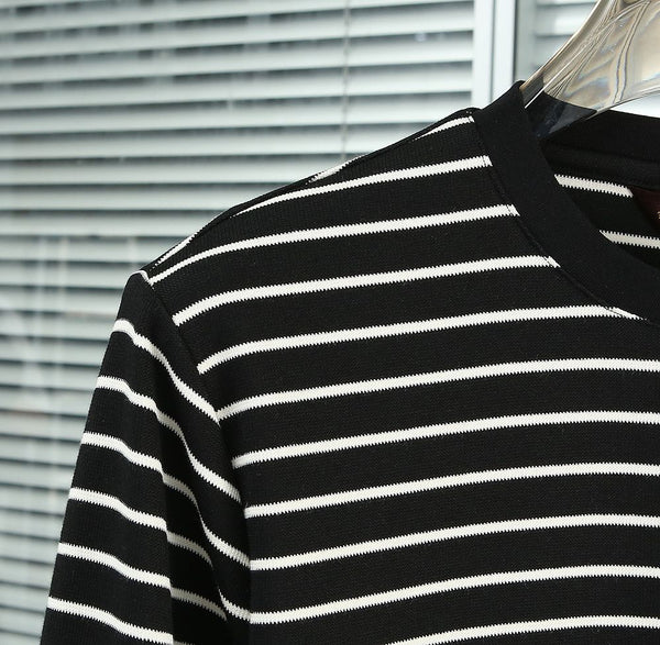 Classic Striped Crewneck Pullover