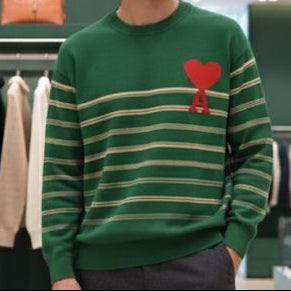 Luxury Relax Fit  Stripe Design Sweater