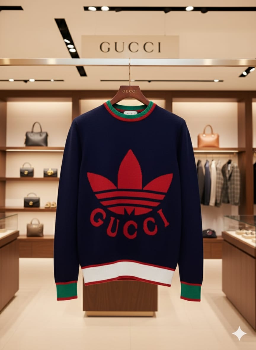 Trefoil Logo Wool Sweater  Iconic Street-Luxury Fusion