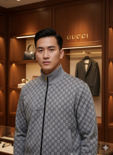 GG Monogram Bomber Jacket Timeless Elegance Meets Modern Edge